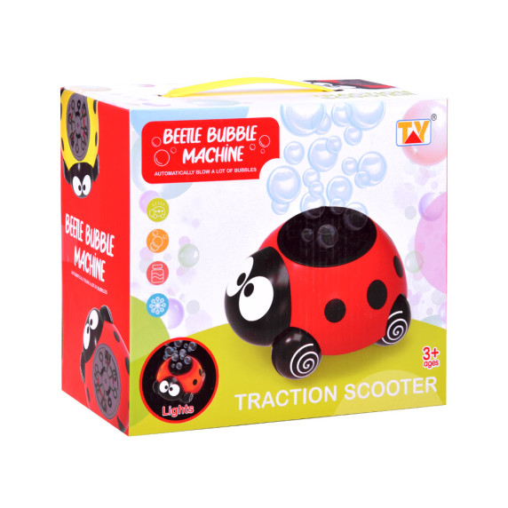 Buborékfújó katicabogár fényhatással ZA4451