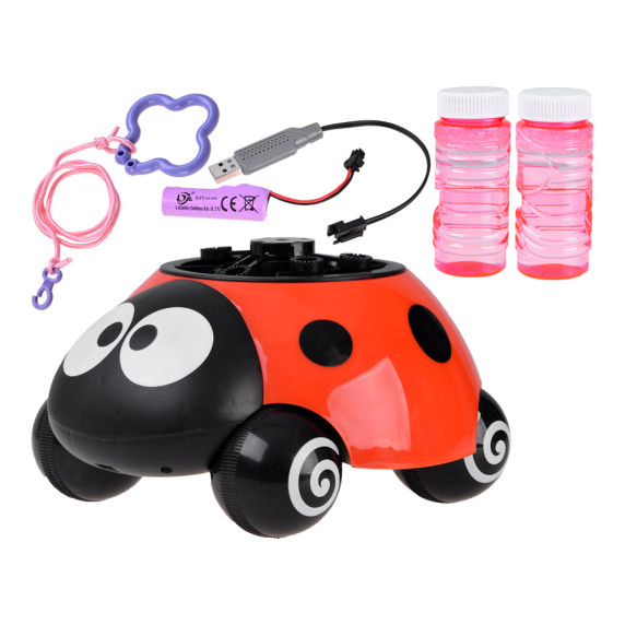 Buborékfújó katicabogár fényhatással ZA4451