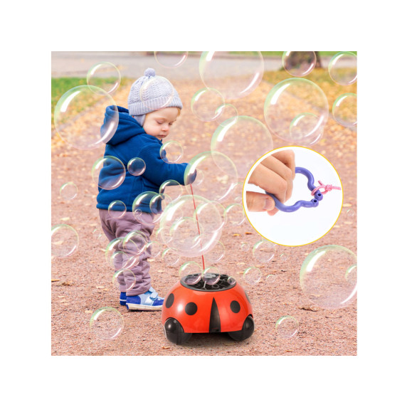 Buborékfújó katicabogár fényhatással ZA4451