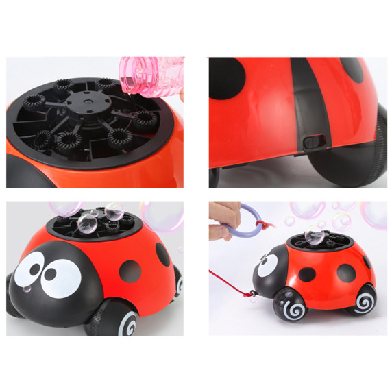 Buborékfújó katicabogár fényhatással ZA4451