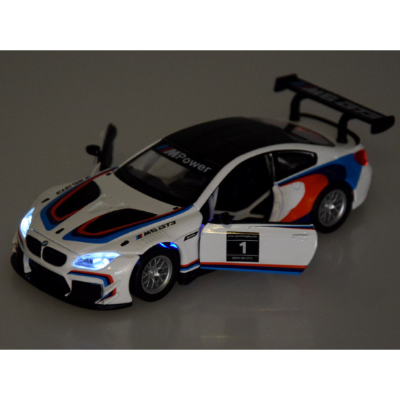 Játék fémautó BMW M6 GT3 Inlea4Fun METAL SPEED ZONE