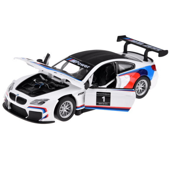 Játék fémautó BMW M6 GT3 Inlea4Fun METAL SPEED ZONE