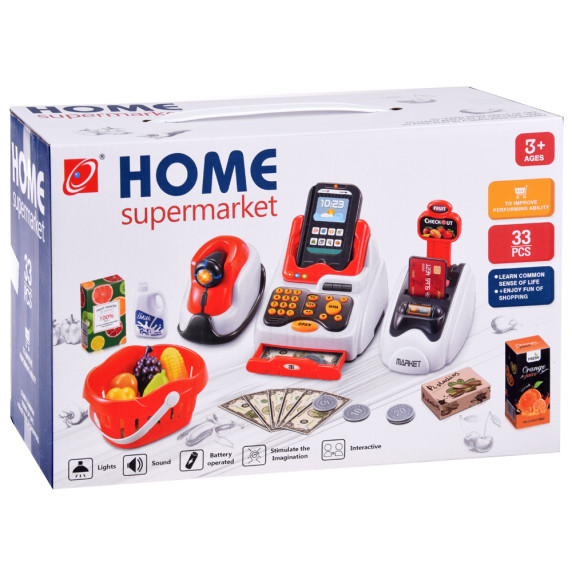 Mini Market cititor de carduri scaner/casă de marcat   Inlea4Fun HOME SUPERMARKET