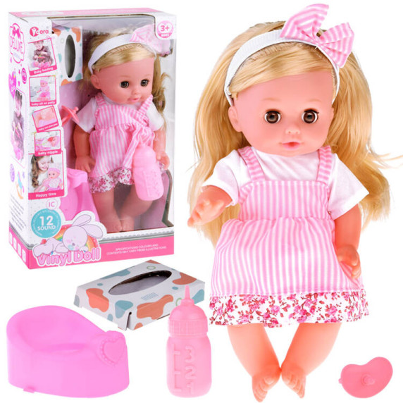 Interaktívna bábika so zvukmi a cikaním Inlea4Fun VINYL DOLL