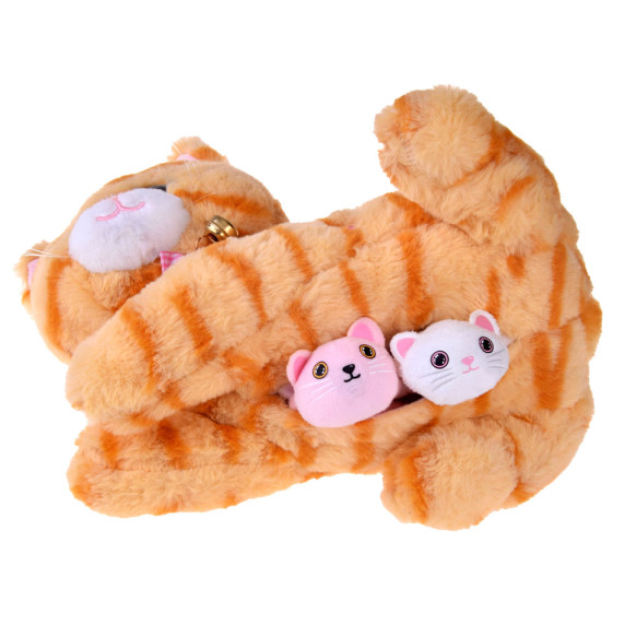 Interaktív cica, macska kiegészítőkkel Inlea4Fun CUTE PETS - Piros