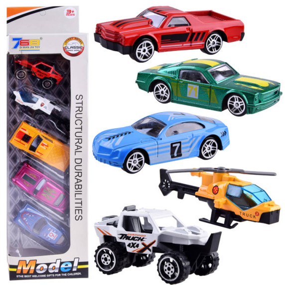 Set mașinuțe din metal - 5 bucăți - Inlea4Fun ZA4703