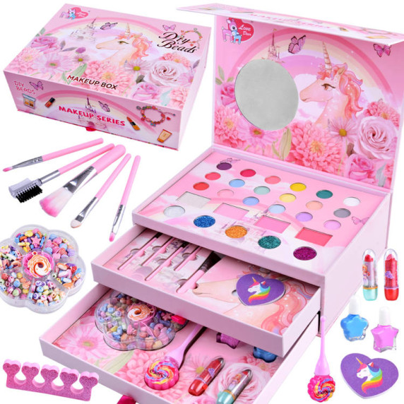 Set cosmetic cu mărgele - Inlea4Fun LOVE DEER MAKEUP BOX