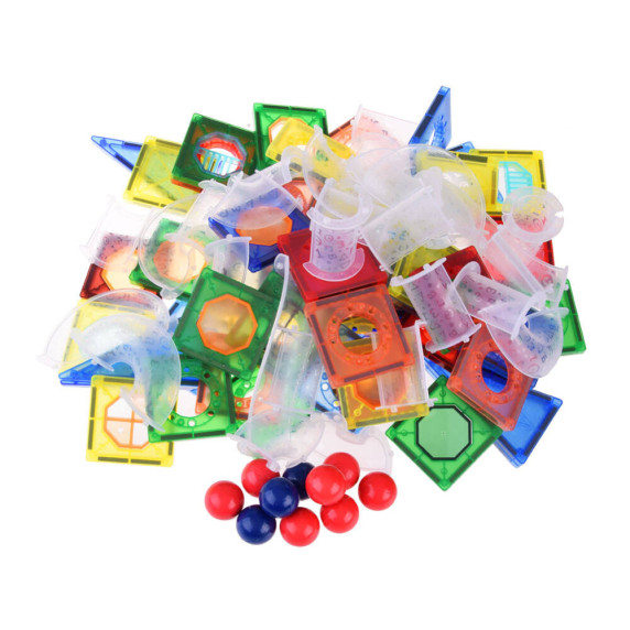 Jucărie construcție magnetică - 123 piese - Inlea4Fun MAGNET BLOCKS