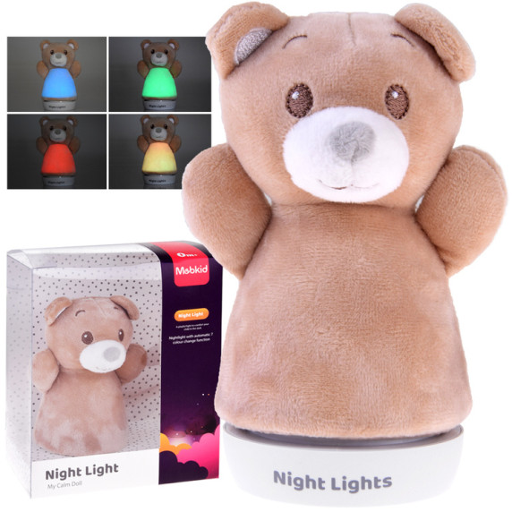 Éjszakai lámpa Inlea4Fun MY CALM DOLL - Medve