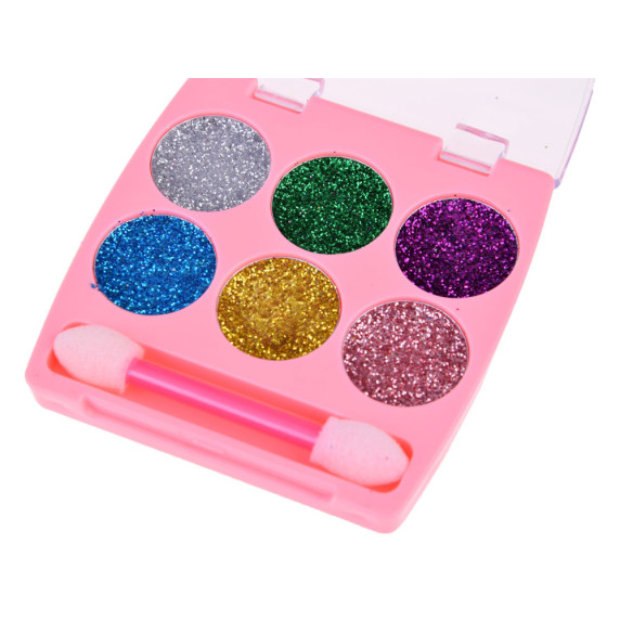 Csillám tetováló készlet 24 színű Inlea4Fun GLITTER TATTOS KIT + Sablonok 