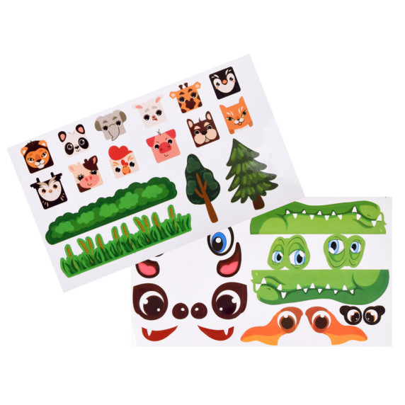Műanyag építőjáték 88 darabos Inlea4Fun ZOO