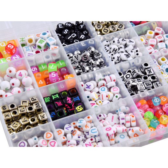 Gyöngyfűző készlet Inlea4Fun CRYSTAL TEC 0,7 LETTER