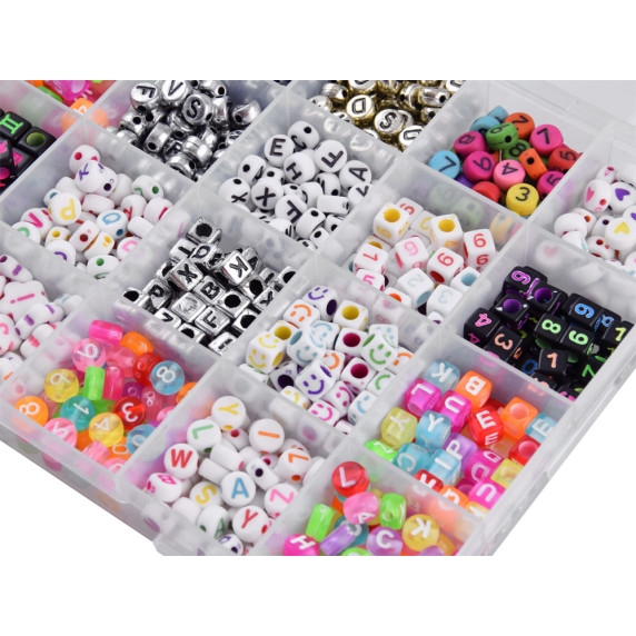 Gyöngyfűző készlet Inlea4Fun CRYSTAL TEC 0,7 LETTER