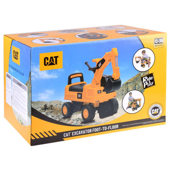 Excavator pentru copii CAT - galben 