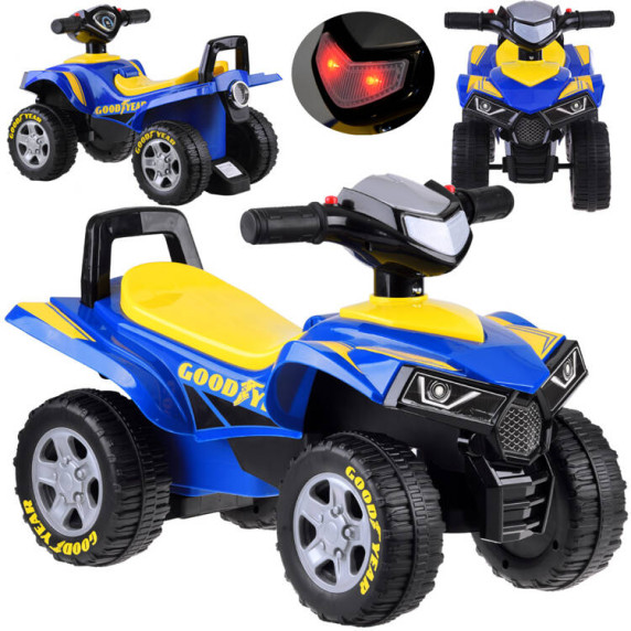 Elektromos négykerekű quad Goodyear - kék/sárga