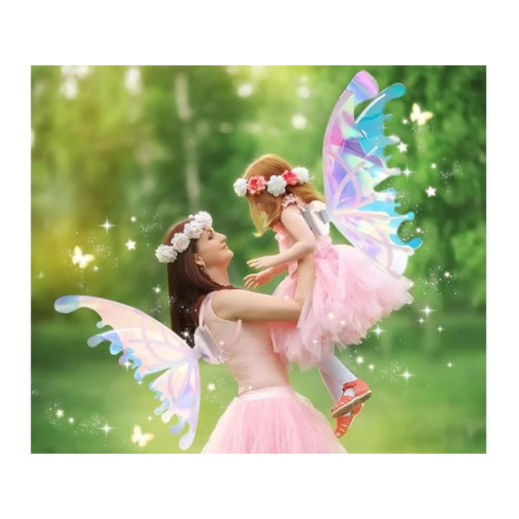 Svietiace rozprávkové krídla Inlea4Fun FAIRY WINGS