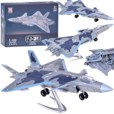 Építőjáték J-20 vadászrepülőgép modell 1:100 Inlea4Fun STEALTH FIGHTER - 