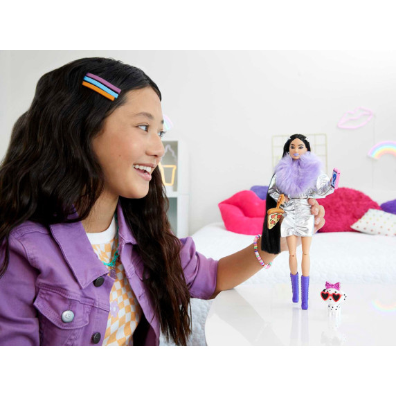 Barbie baba dalmát kutyával és kiegészítőkkel Inlea4Fun EXTRA ZA5094