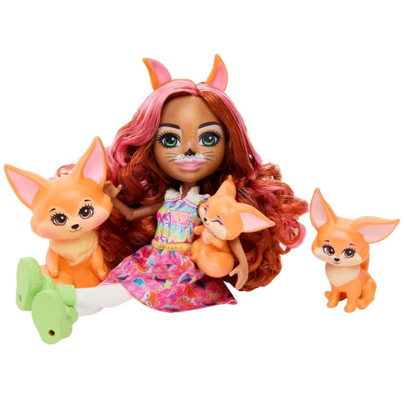 Enchantimals baba Filigree Fox rókacsaláddal Perk