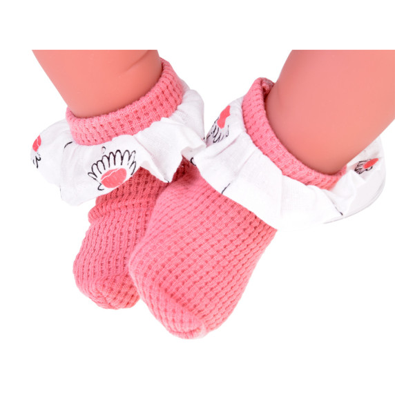 Interaktívna bábika bábätko s doplnkami 48 cm Inlea4Fun KIKI BABY - ružové