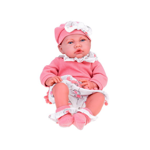 Interaktívna bábika bábätko s doplnkami 48 cm Inlea4Fun KIKI BABY - ružové