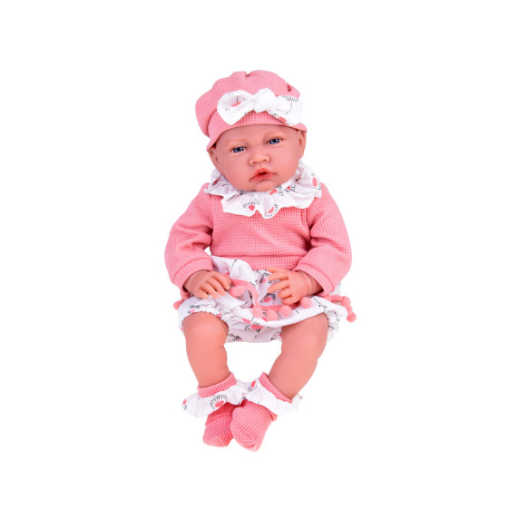 Interaktívna bábika bábätko s doplnkami 48 cm Inlea4Fun KIKI BABY - ružové