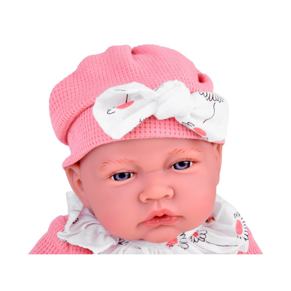 Interaktívna bábika bábätko s doplnkami 48 cm Inlea4Fun KIKI BABY - ružové