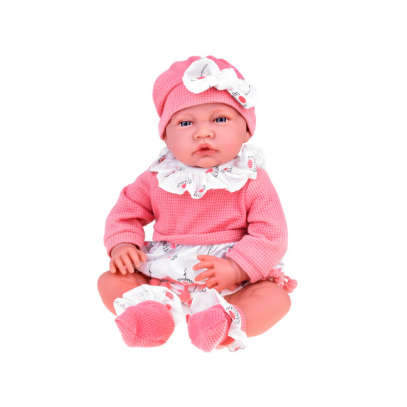 Interaktívna bábika bábätko s doplnkami 48 cm Inlea4Fun KIKI BABY - ružové