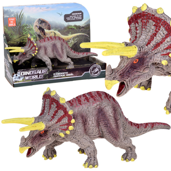 Figurină de dinozaur Triceratopts -  Inlea4Fun DINOSAUR WORLD