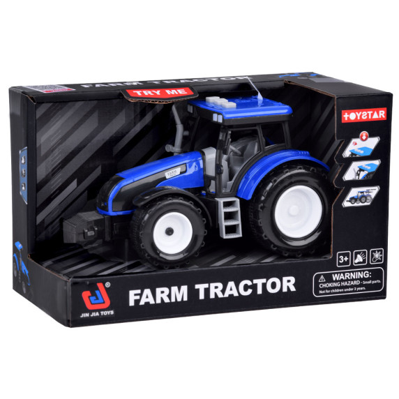 Tractor albastru cu efecte de lumină și sunet -  Inlea4Fun FARM TRACTOR