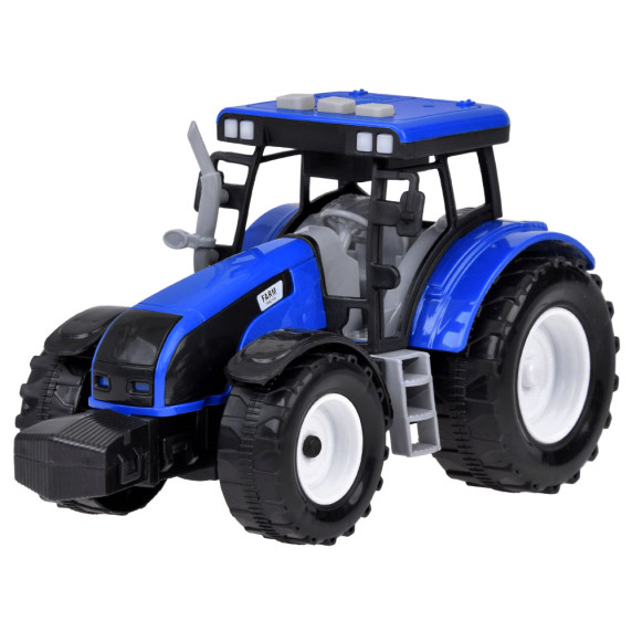 Tractor albastru cu efecte de lumină și sunet -  Inlea4Fun FARM TRACTOR