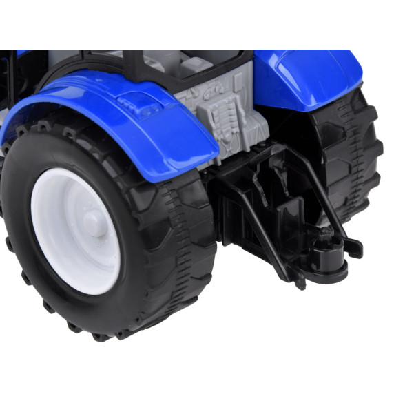 Tractor albastru cu efecte de lumină și sunet -  Inlea4Fun FARM TRACTOR