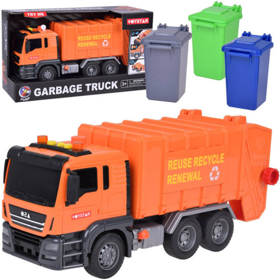 Interaktívne smetiarske auto Inlea4Fun GARBAGE TRUCK