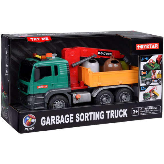 Interaktívne smetiarske auto Inlea4Fun GARBAGE SORTING TRUCK