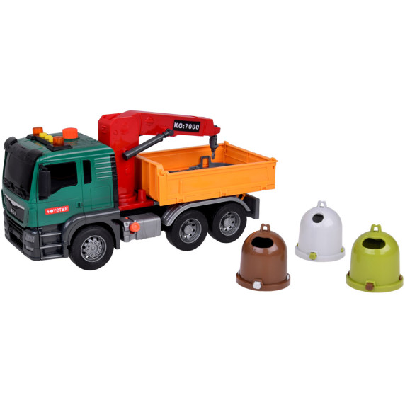 Interaktívne smetiarske auto Inlea4Fun GARBAGE SORTING TRUCK