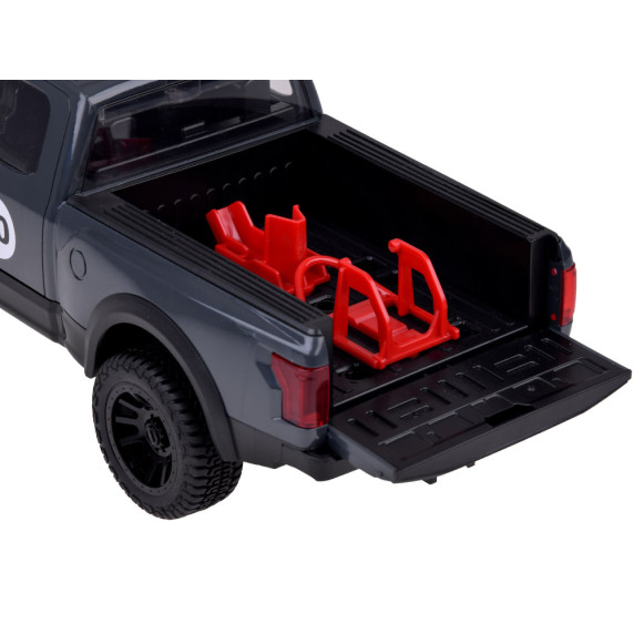 Interaktívne autíčko Pick-up s motocyklom Inlea4Fun PICKUPS & MOTORCYCLE