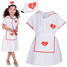 Detský kostým Zdravotná sestra Inlea4Fun LOVELY NURSE - veľkosť M 110-120 cm - 