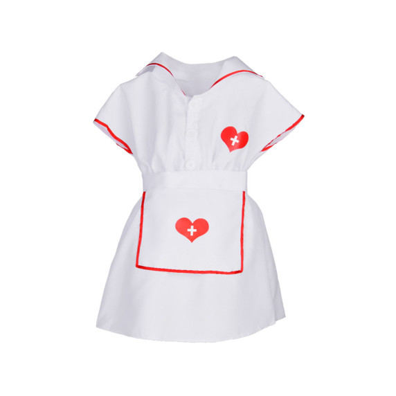 Gyerek jelmez ápoló Inlea4Fun LOVELY NURSE - méret: M 110-120 cm