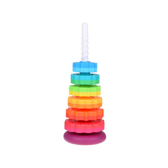 Jucărie turn piramidă -  Inlea4Fun RAINBOW TOWER