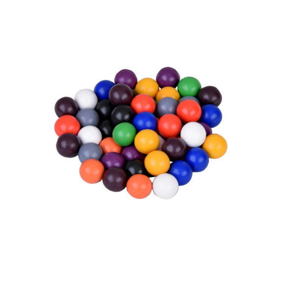 Joc sortător din lemn cu bile multicolor -  Inlea4Fun COLOR CLASSIFICATION OF BEADS