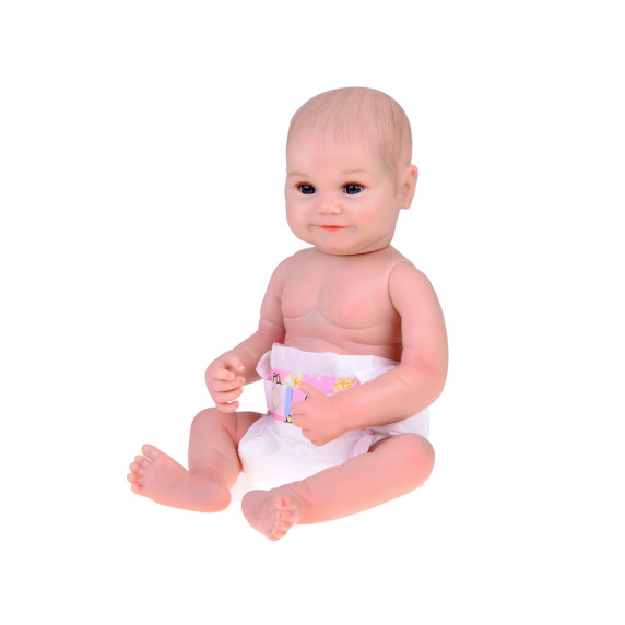 Realistická bábika v ružových šatách s doplnkami 50 cm Inlea4Fun REBORN DOLLS