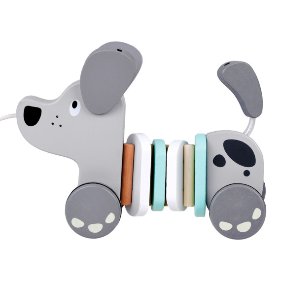 Câine de tragere din lemn - Inlea4Fun PULL DOG ZA5376