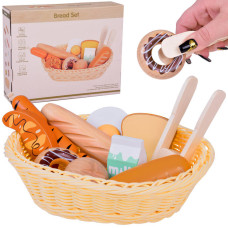 Setul de mic dejun din lemn 11 buc -  Inlea4Fun BREAD SET - 