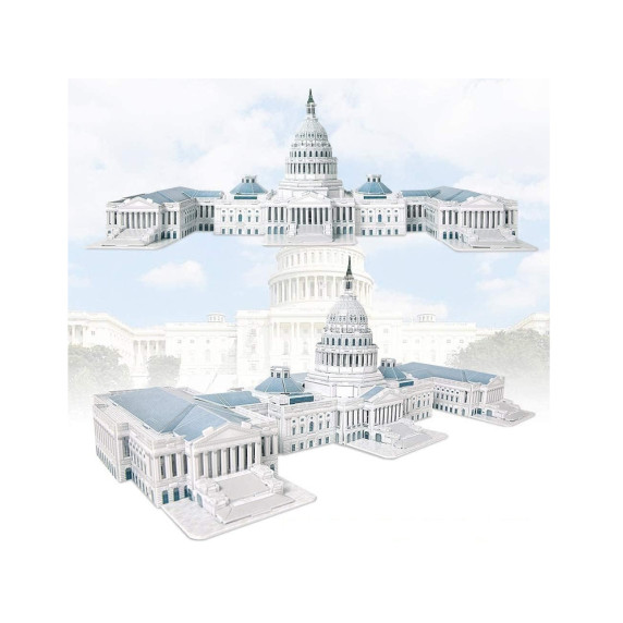 Puzzle 3D The Capitol Hill, Congresul Statelor Unite 132 de elemente