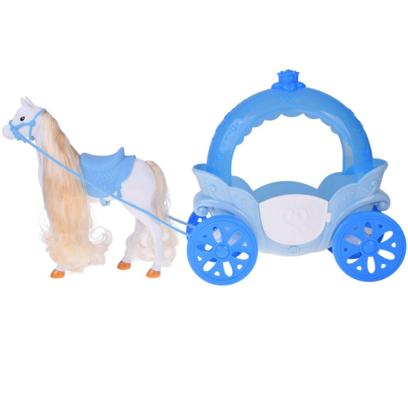 Hercegnő baba lóval és hintóval ANLILY COLLECTION Princess Carriage