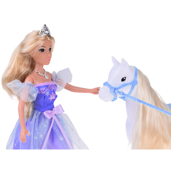 Hercegnő baba lóval és hintóval ANLILY COLLECTION Princess Carriage