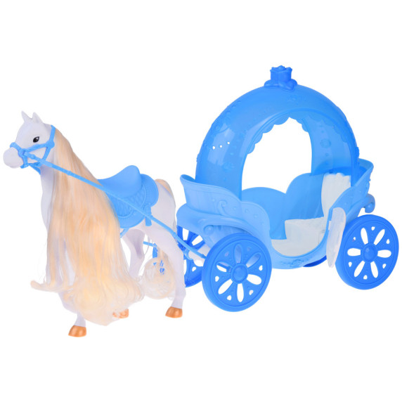 Hercegnő baba lóval és hintóval ANLILY COLLECTION Princess Carriage