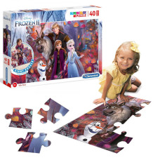 Padló puzzle Jégvarázs 40 darabos 100 x 70 cm Frozen - 