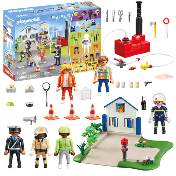 Figurák és kiegészítők építőkockákhoz 120 darabos Playmobil My Figures 70980