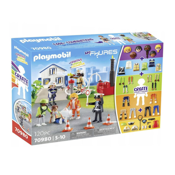 Figurák és kiegészítők építőkockákhoz 120 darabos Playmobil My Figures 70980